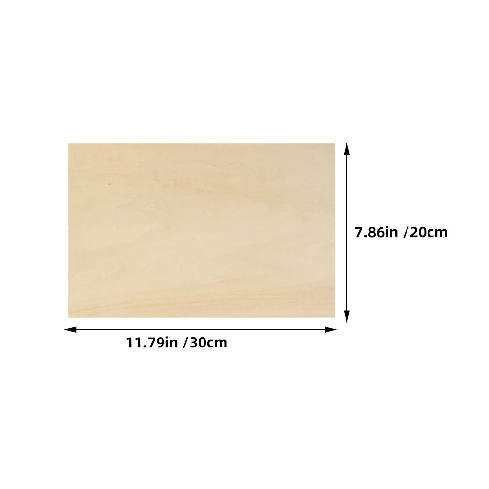 6Pcs Ultra-Light Basswood Plywood Sheets for DIY Pyrography Wood Burning Crafts Smooth Texture Unfinished Craft Wood Boards