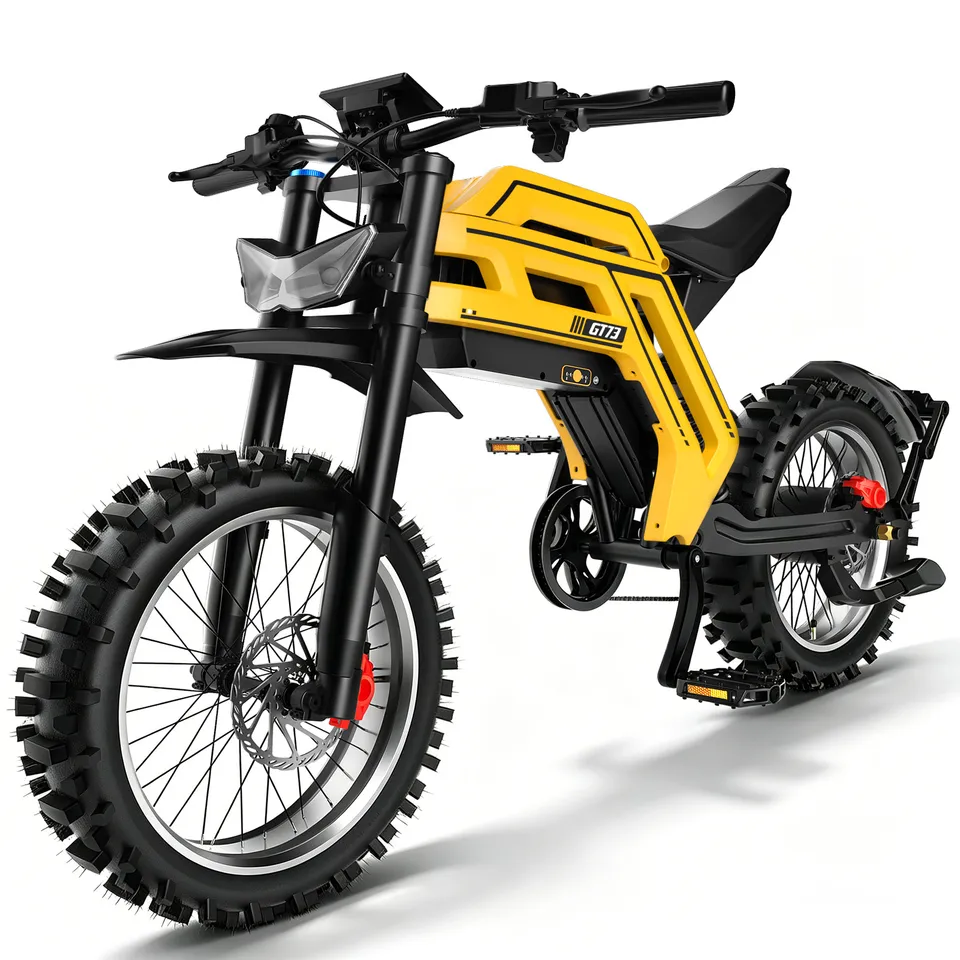 22 in Electric Bike 3000W Motor 58V 30AH 43MPH Fat Tires Off-road Mountain Ebike