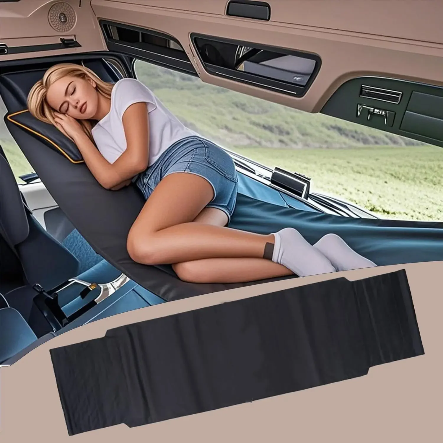 Day Cab Bed Semi Truck Hammock, Portable Truck Bed Sleeping Platform,Truck Hammock with 94 Inch Extended Multi-Functional