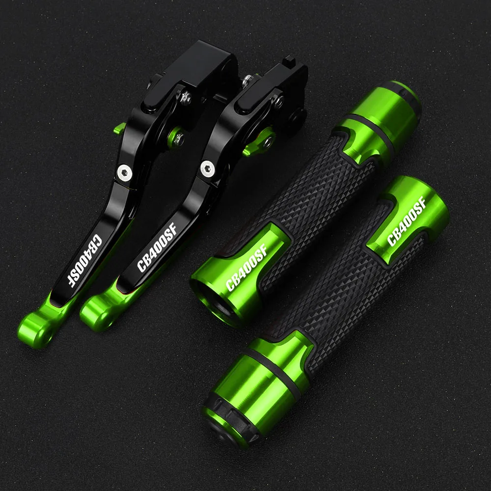 Motorcycle Adjustable Brake Clutch Levers & Handle Handlebar grips For Honda CB400SF CB400SS CB400F CB400 CB 400 VTEC CB1 CB 400