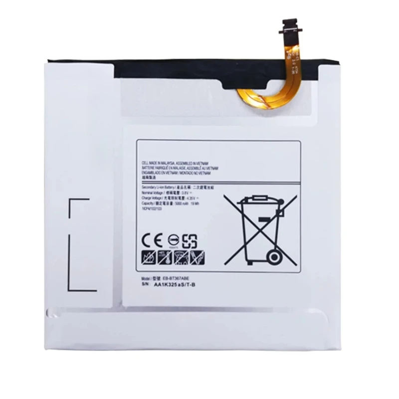 แบตเตอรี่ทดแทนสำหรับแท็บเล็ต Galaxy Tab E 8.0 รุ่น SM-T375 SM-T375L SM-T375S SM-T377 SM-T377A SM-T377P SM-T377V ซีรีส์ EB-BT367ABE