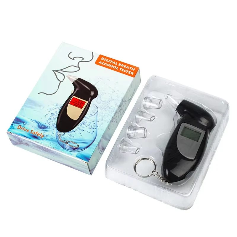 Alcohol Breath Tester Professional LCD Screen No Backlight Breathalyzer Lie Detector Alcohol Analyzer