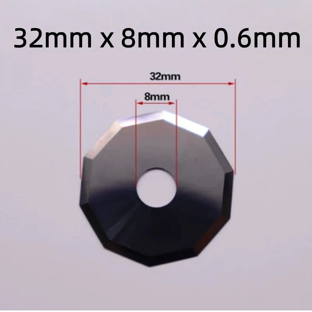 1 pc Decagon Tungsten Steel Blade Rotary Circular Round Blade Oscillating Blades For Cloth Automatic Cutting Machines