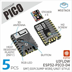 M5Stack Official M5Stamp Pico (5pcs)