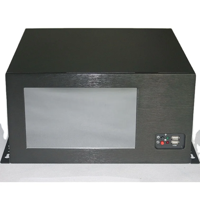 8.9 Inch Wall-Mounted Industrial Control Chassis ATX Main Board Network Computer Case 1920x1080 Display 1x3.5/2x2.5 HDD in Stock