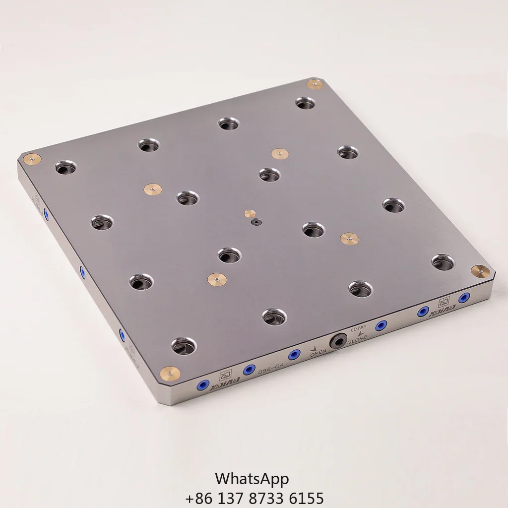 4 Axis Multi-Station Hydraulic Self Centering ViseD96-C4 Machine Quick Change Kite Zero Point Positioning System