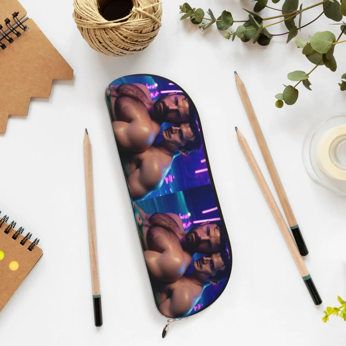 

Ben Affleck And Henry Cavill Pencil Case Pencil Pouch Storage Stationery Supplies Large Capacity Pen Box Pencil Bag for Boy Girl