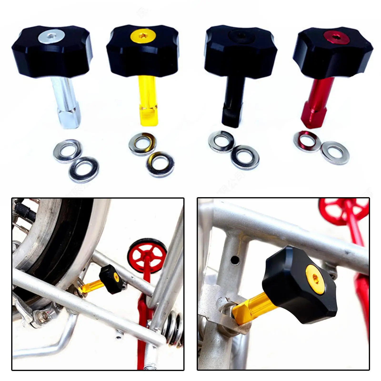 

Lightweight Seat Tube Stop Head Folding Bike Parking Tray Disc Parts