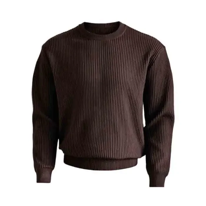 Men New Autumn Cool Touch Knit Long Sleeve Top Size M-4XL Male Breathable Soft Basic Daily T-Shirts Men Loose Lightweight Tops