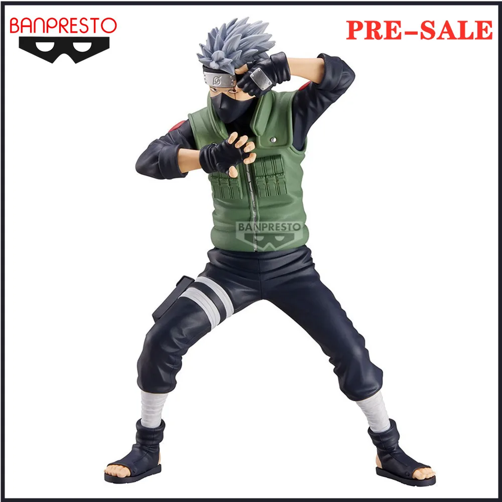 Original Anime Figure Naruto Grandista HATAKE KAKASHI Action Figurine Shippuden Toys for Children Collector Model Doll 23cm