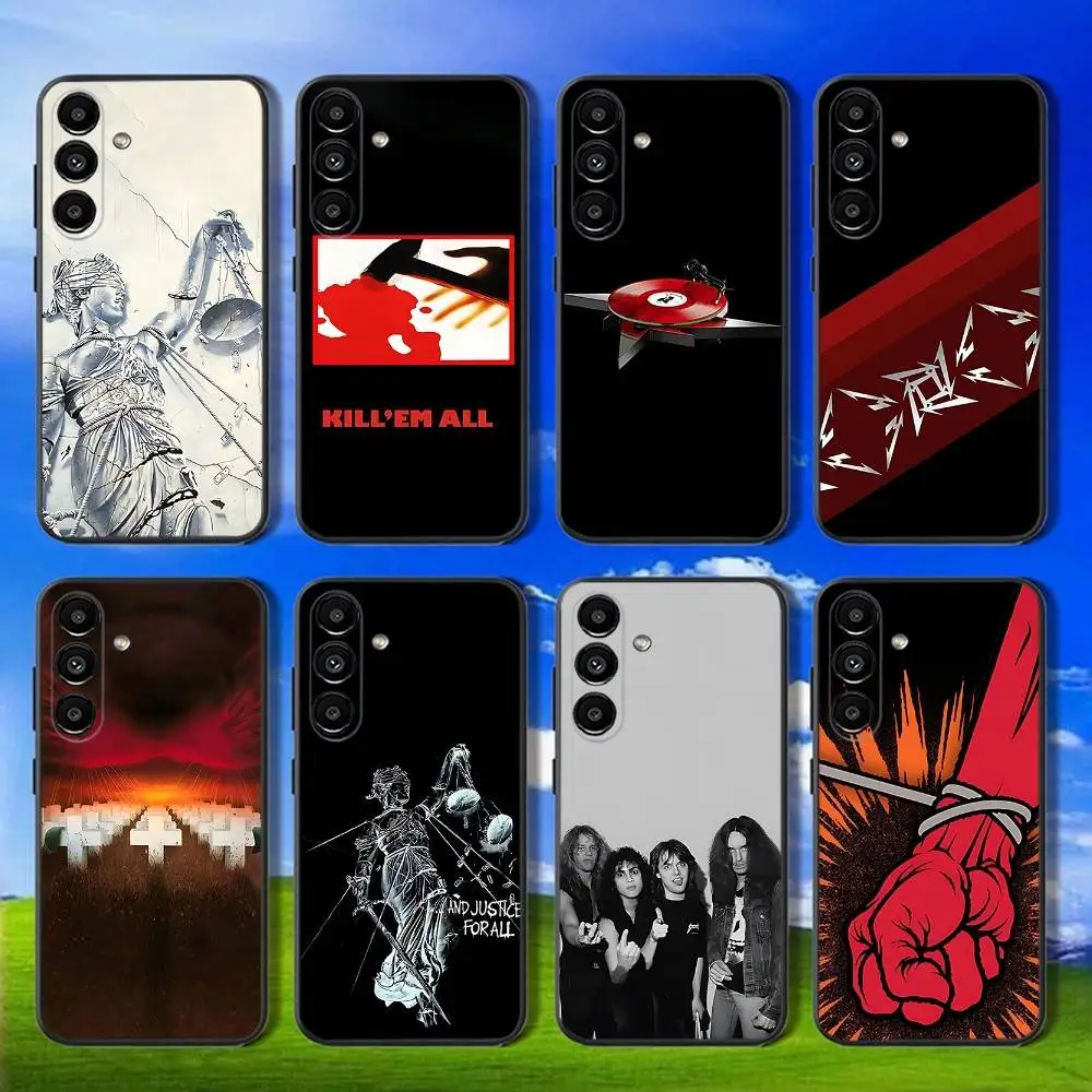 

M-metallica Heavy metal band Phone Case For Samsung Galaxy A73,31,32,72,41,53,52,71,22,5G,Note,J7,8,9 Soft Black Cover