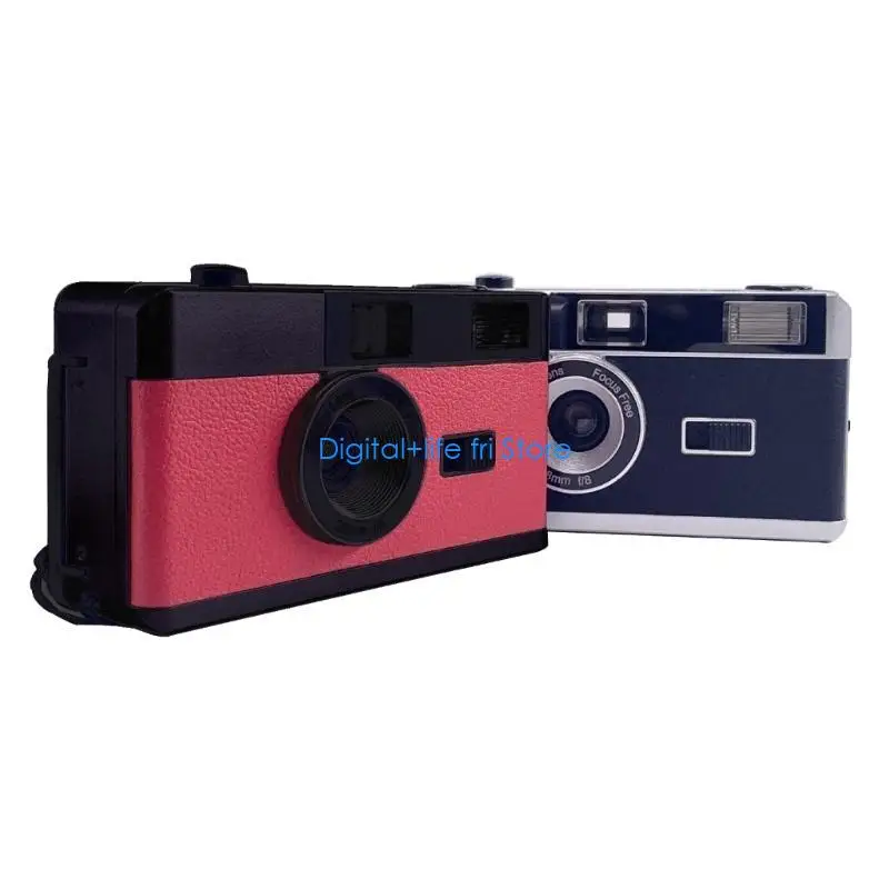 

E06D 35-мм пленочная камера в стиле ретро, ​​без фокусировки, многоразовая, со встроенной вспышкой, простая в использовании для