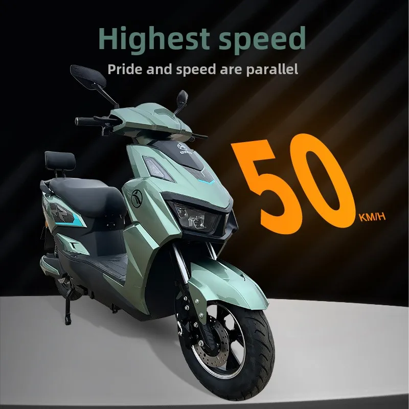 Foreign Trade Export Cross-border Special for Household New Energy Pedal 48V60V72V Two-wheeled Electric Vehicle Scooter