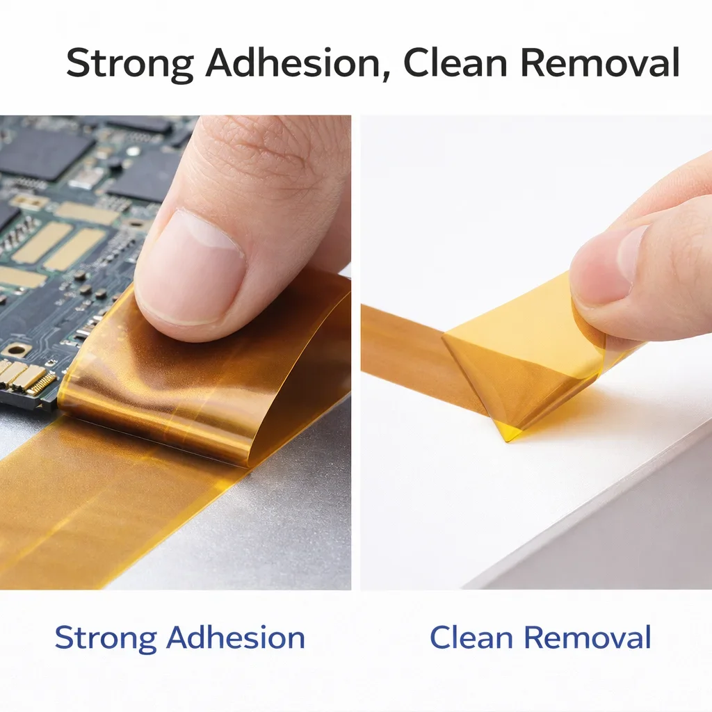 400 ° C Hochtemperaturbeständiges Polyimid-Isolierband für PCB BGA Löt- und Reparaturschutz 2-35mm 35M – Detail 1