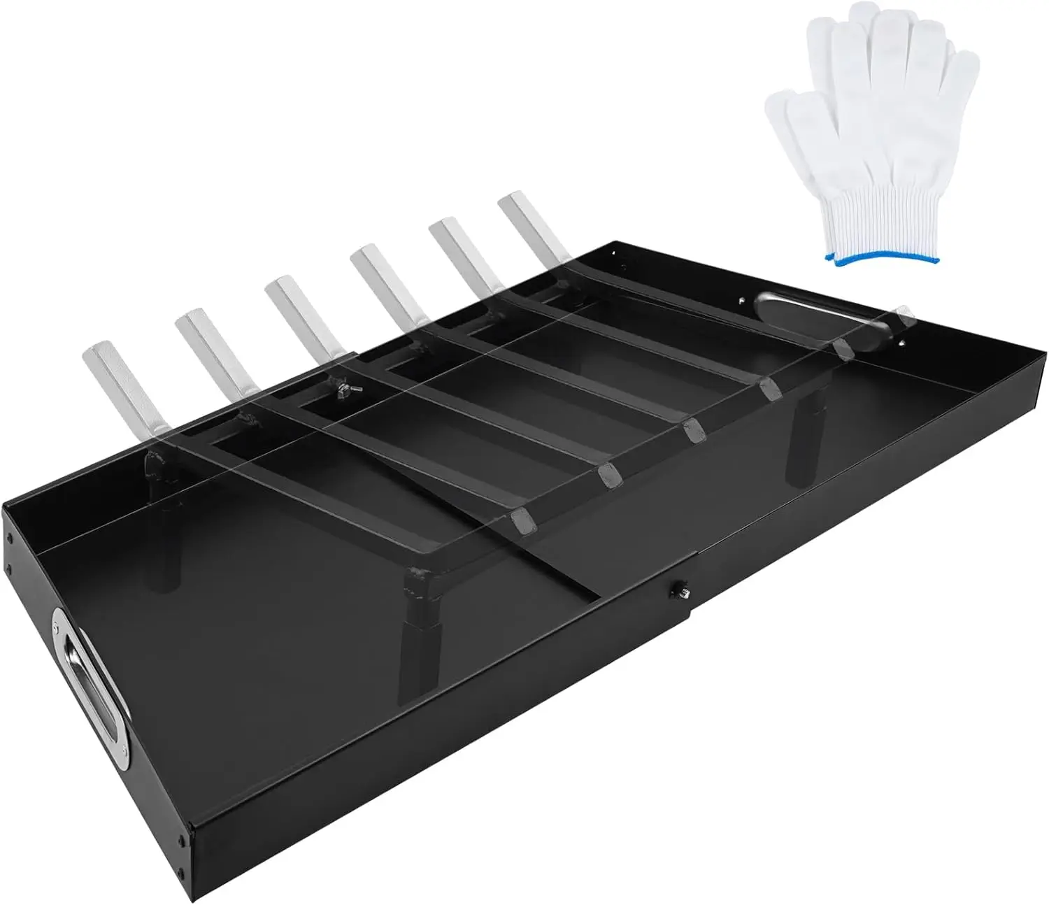 

Регулируемая пепельница для камина, расширяемая чаша из нержавеющей стали для решеток до 32 дюймов, легкая в уходе и сборке.