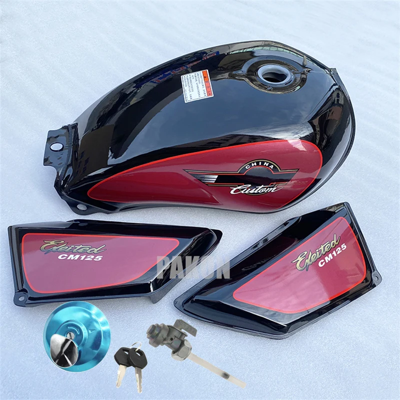 

Motorcyle Fuel Tank Set With Side Cover Tank Cap Fuel cock for Honda Sundiro Dayun Jialing Lifan CM125 Exeited125 DY150 Gas Box