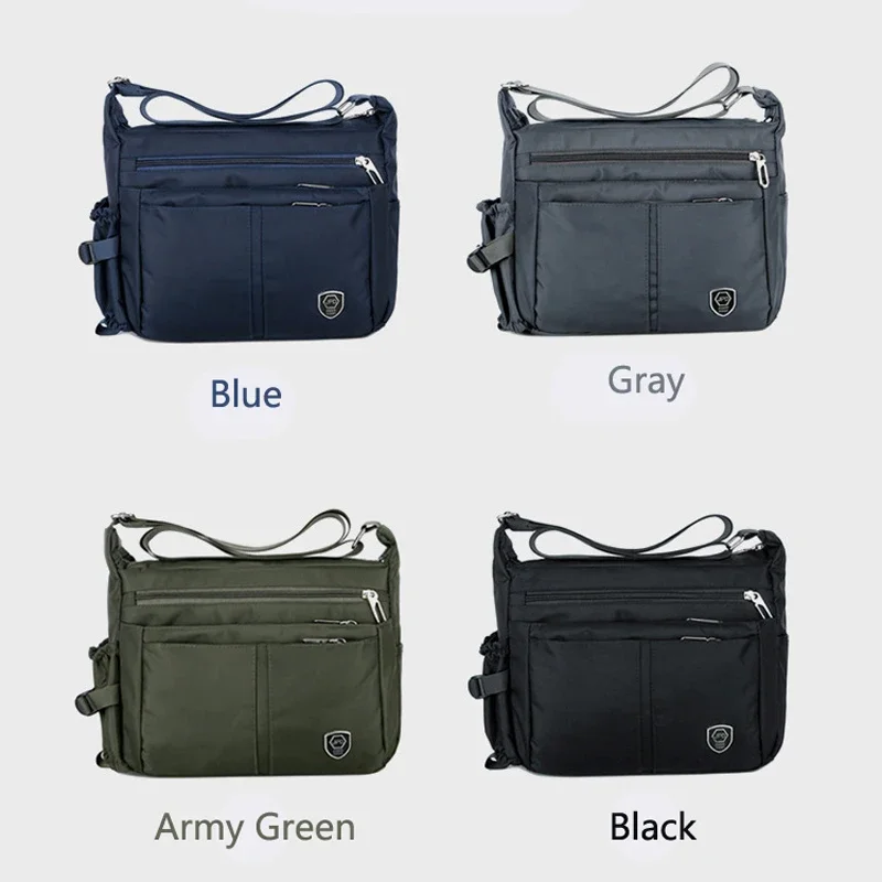 Classic Crossbody Bag for Men Nylon Splash-proof Messenger Bags Casual Sports Outdoor School Shoulder Tool Bag bolso de hombre