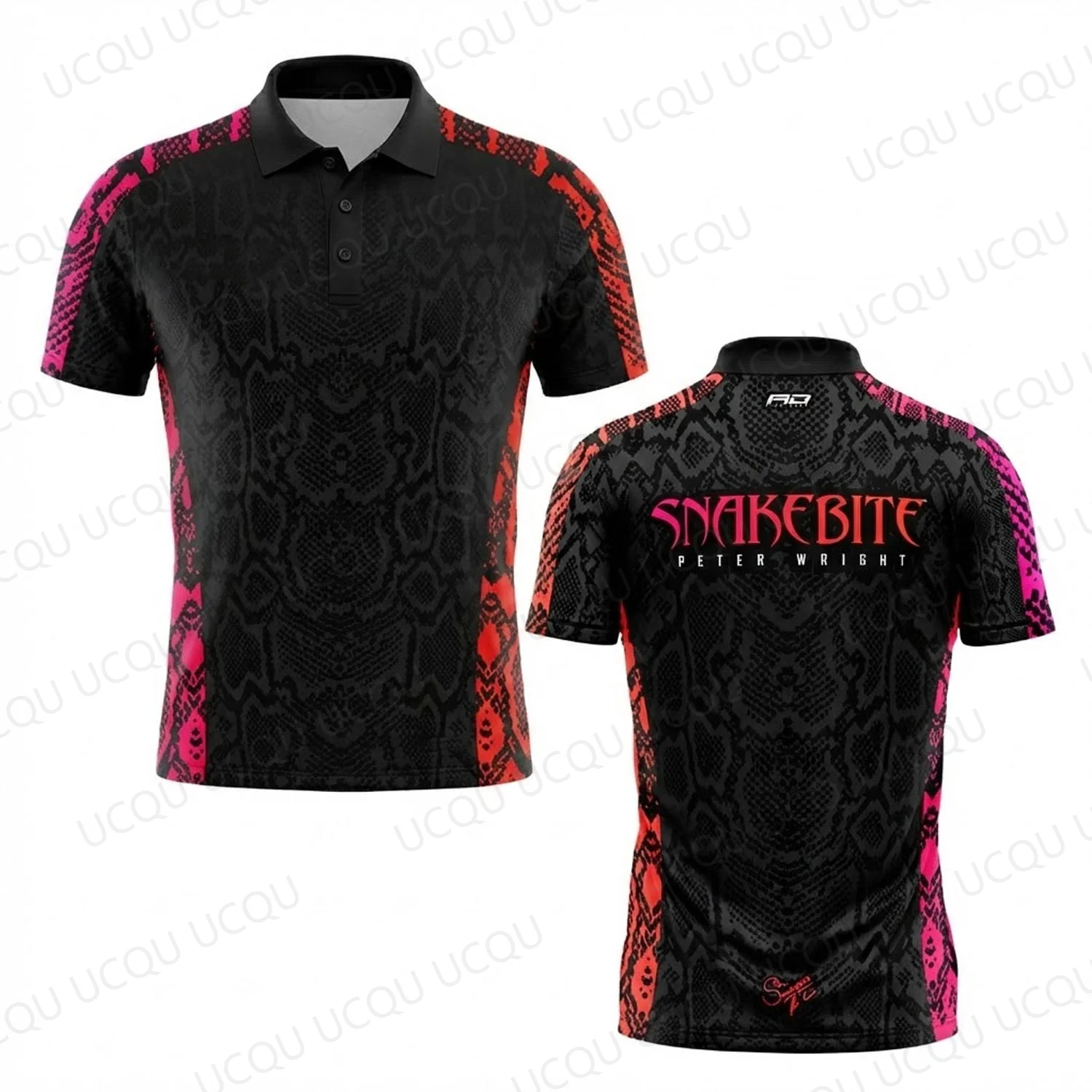 Peter Wright Snakebite Doppel-Weltmeister Dart-Shirt 2026 Two Stars Tour Jersey-Stil Herren-Oberteil