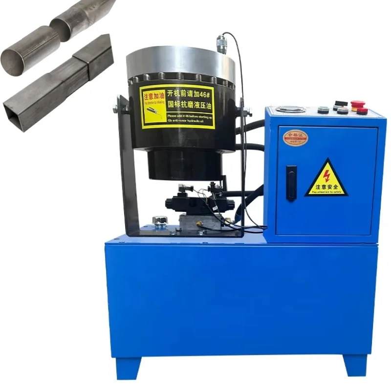 Macchina per restringimento tubi Testa del tubo per tubi in acciaio Riduce i giunti del diametro Premendo la macchina per la formatura dell'estremità del tubo Macchina per la riduzione del tubo