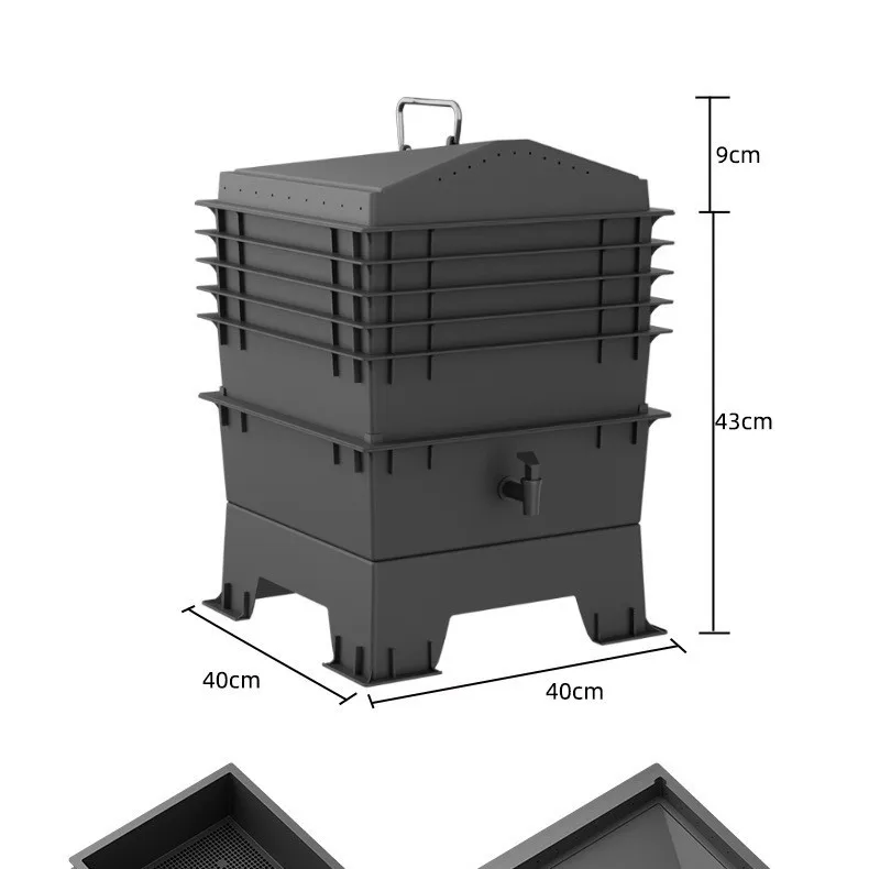 

Cross-border earthworm box plastic compost bucket breeding garden aerobic fermentation