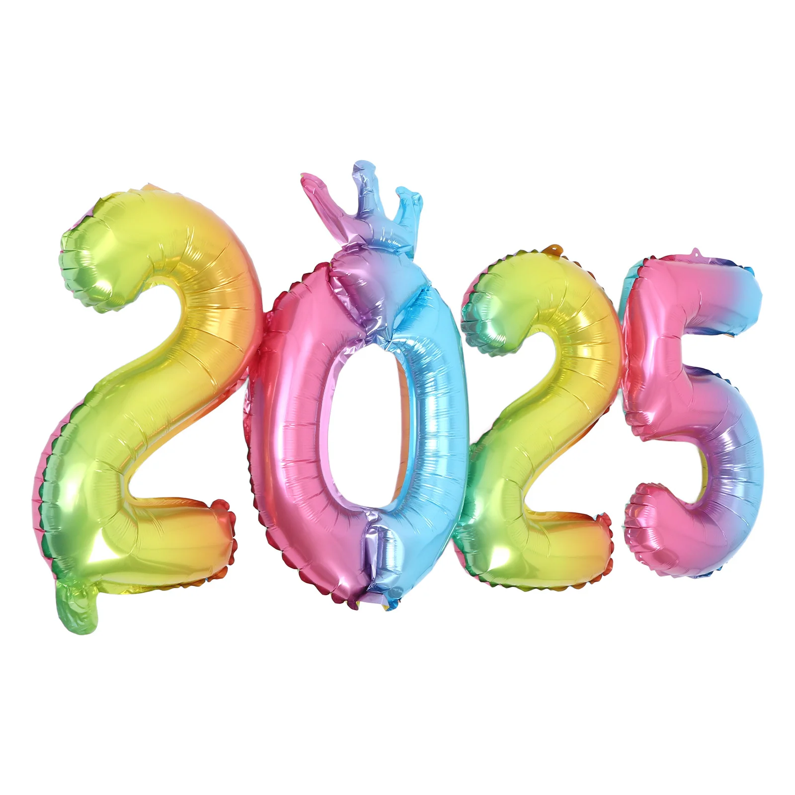 

2025 Foil Number Balloons Large Metallic Happy New Year Party Decorations Supplies Home Hotel New Years Eve Graduation Balloons