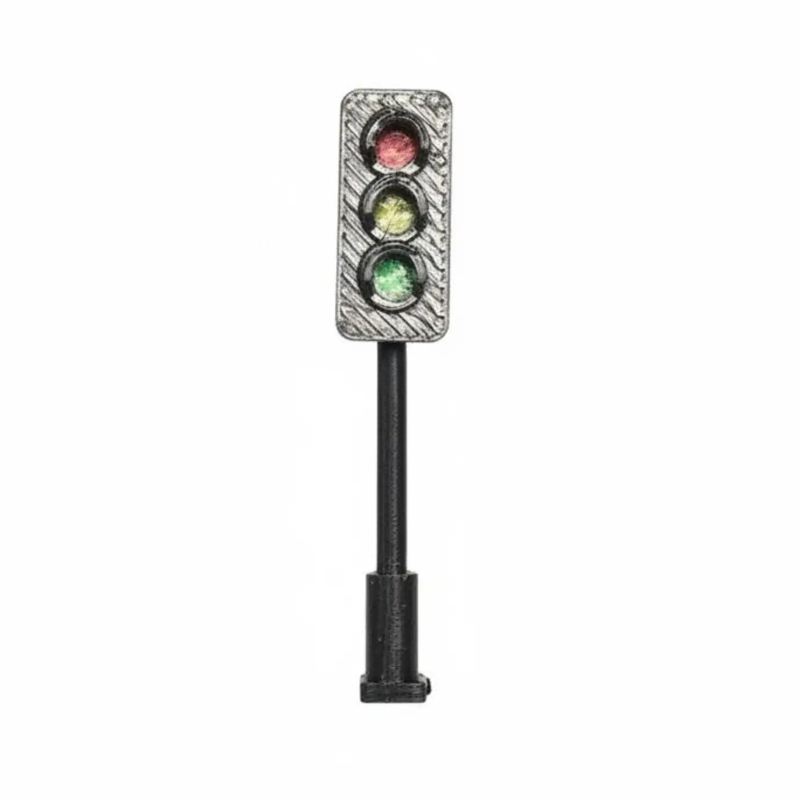 1 64 Resin Traffic Signal Stoplight Display Weathered Miniature Model for Sand Table Cityscape Photography Props