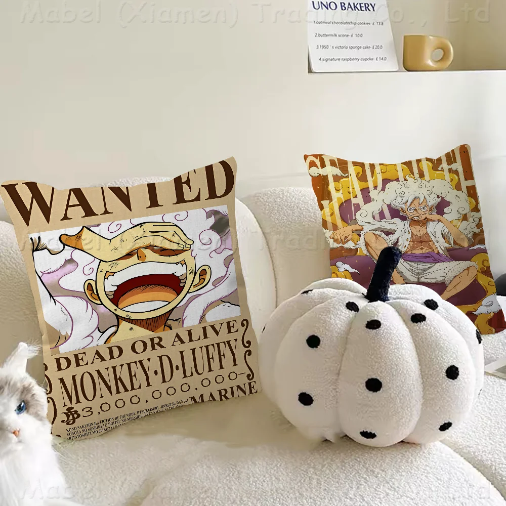 L-Luffys Nika One P-Pieces 45*45cm Cushion Cover Pillow Cover Decor Pillowcase Home Pillowcase For Couch Pillow