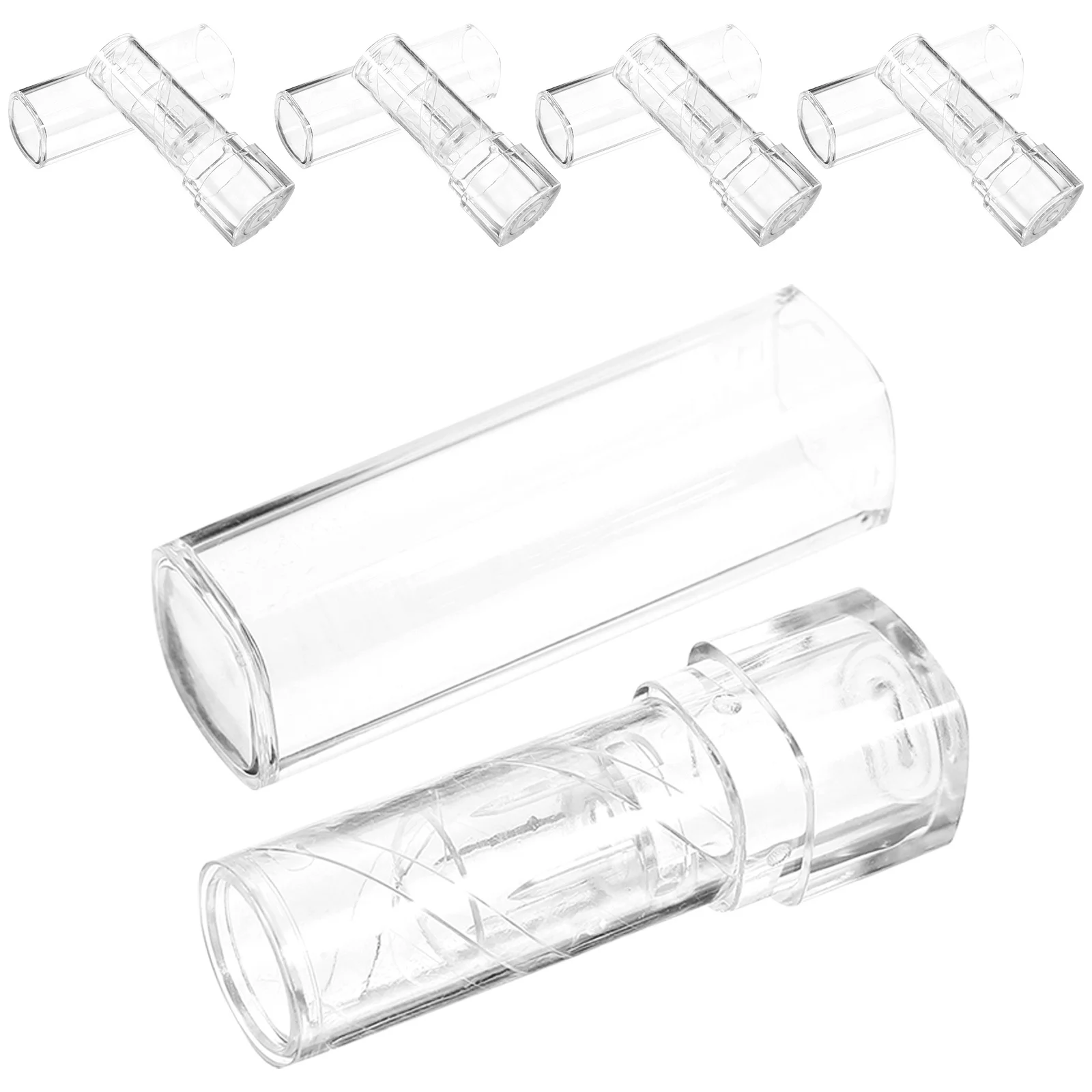 5 tubi per lucidalabbra trasparenti, contenitori multipack, balsamo per rossetto, balsamo per labbra vuoto