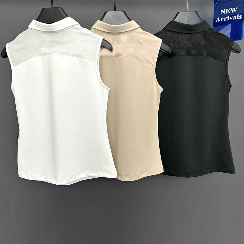 2025 New Women\'s Golf Sleeveless T-shirt, Golf Sports Shirt, Comfortable, Breathable, Quick Drying, Free Shipping