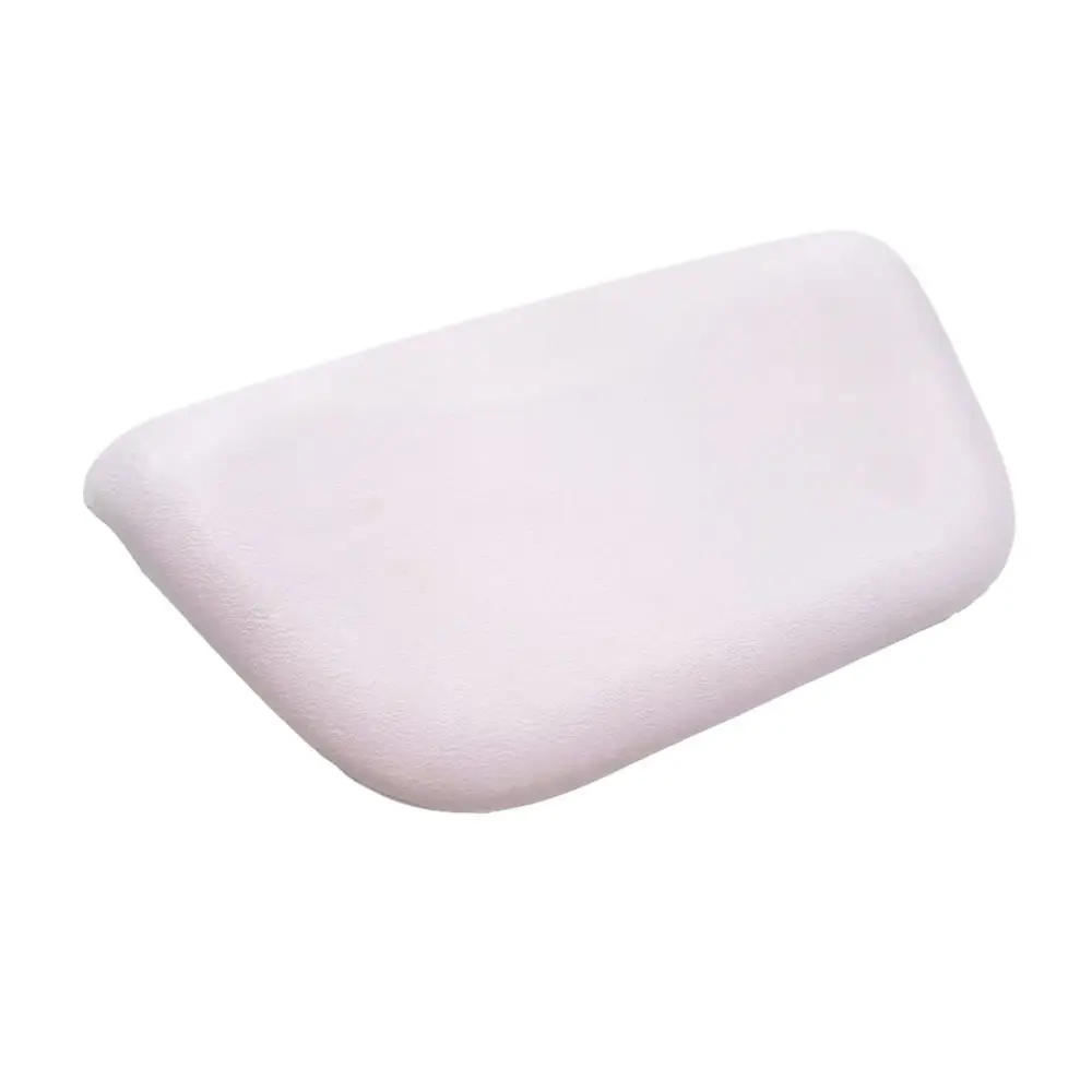 Waterproof Bath Pillow Soft Pink Pu Foam Bathtub Headrest Neck Support Cushion Relaxation Accessory For Modern Bathroom