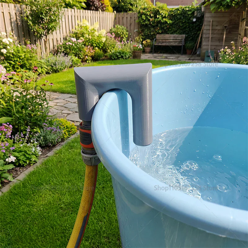 Durable Garden Hose Hook  Easy Water Tank Filling,No Handheld, Anti-Slip Anti-Splash Watering Tool,Outdoor Irrigation Accessory