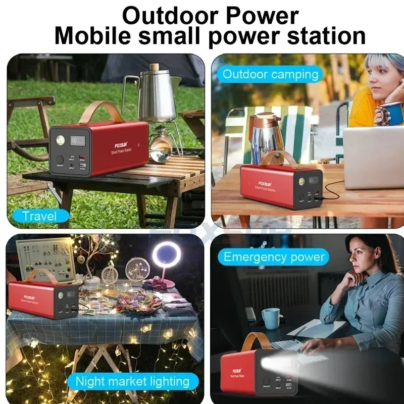 Banco de energía portátil, fuente de alimentación de 200W, 200V, batería de fosfato de hierro y litio, SolarGenerator, homeoutdoorcamping, emergencia