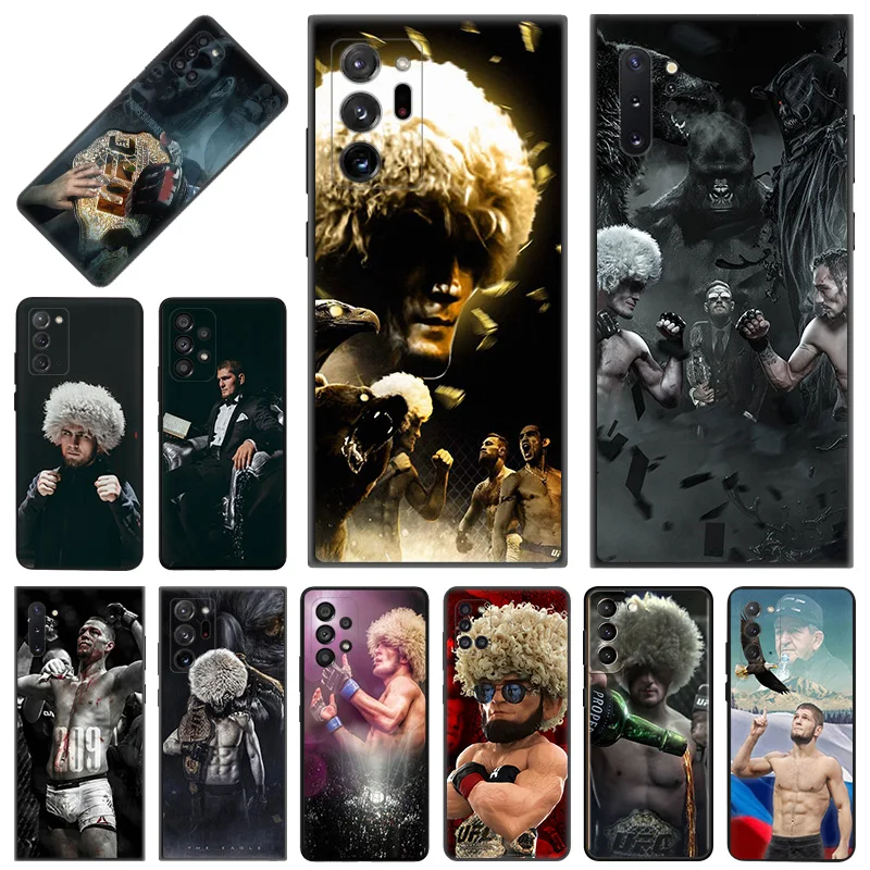 For Samsung Note 20 10 9 8 A32 A33 A34 A41 A42 A51 A52 A54 A53 A71 A72 A73 A31 A14 KHabib Nurmagomedov Phone Shell Case Cover