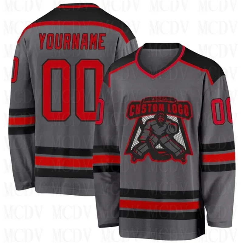 Custom Olive Camo Black- Salute  3D Print You Name Number Youth Mens Women Ice Hockey Jersey Competition Training Jerseys