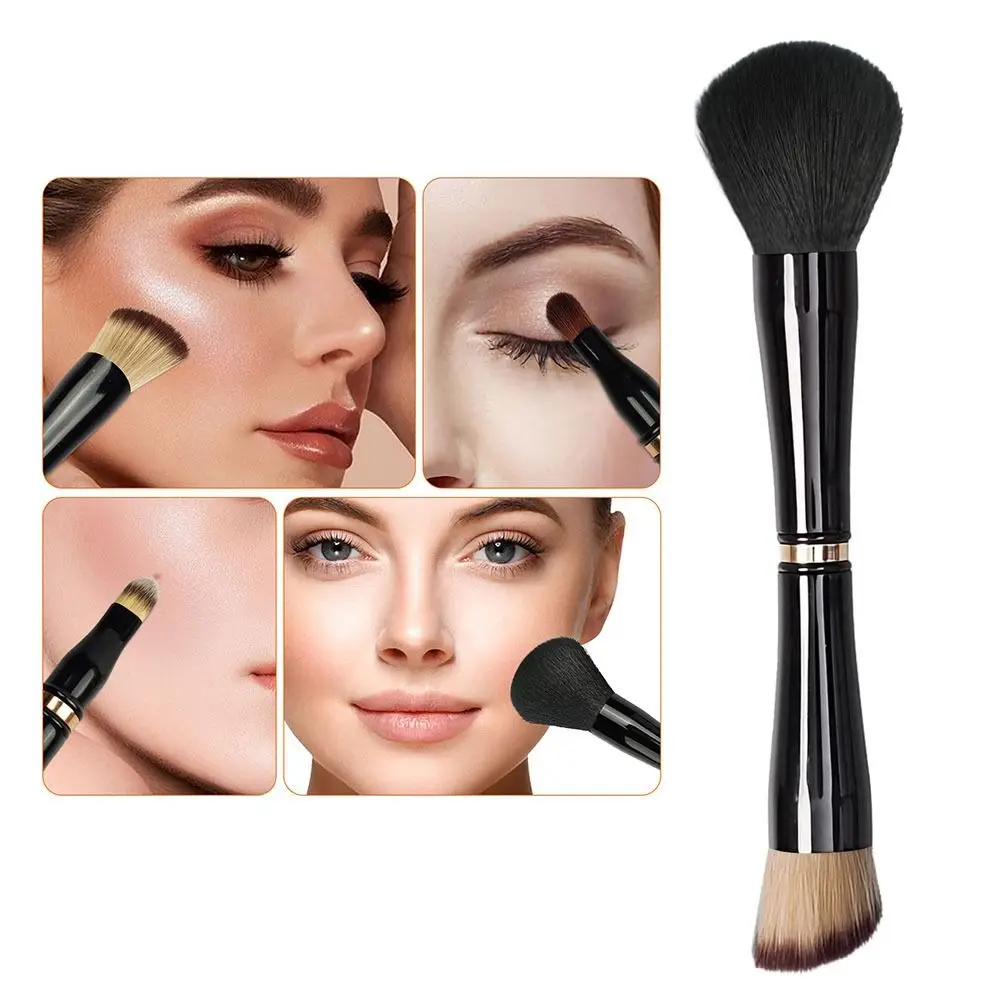 1PC 4 in 1 Makeup Brush Set Double Ended Makeup Brushes Travel Makeup Brush With Case For Liquid Cream Powder Concealer Tool