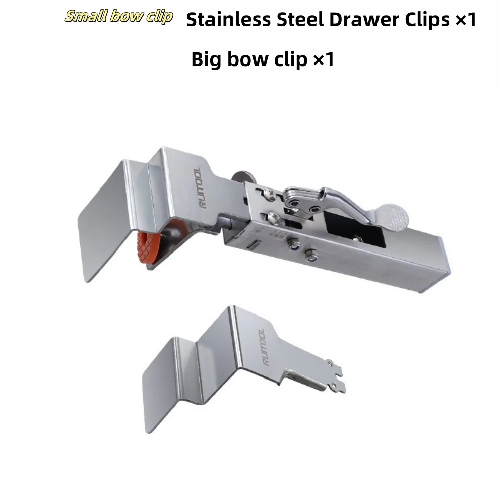 Push-on Quick Drawer Clamps Adjustable Telescopic Retaining Clamps Pullout-Free Drawer Mounting Fixture Aids