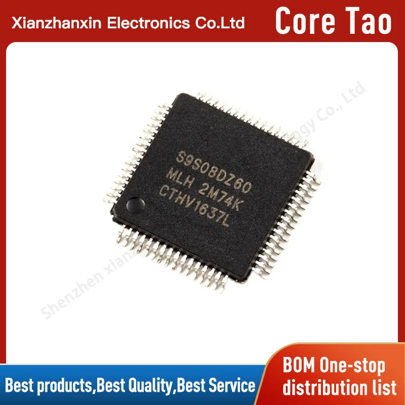 1pcs/lot MC9S08DZ60MLH MC9S08DZ60 QFP64 Microcontroller chips in stock