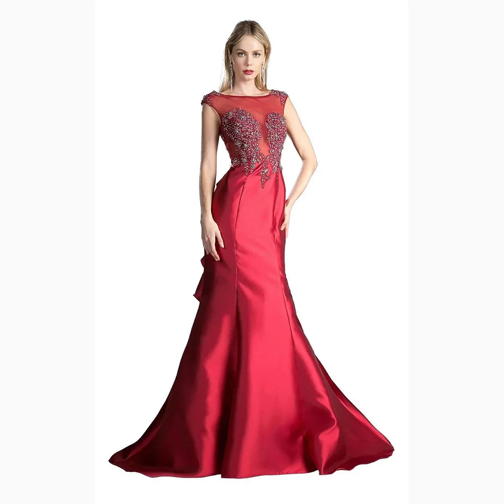 

Роскошные вечерние платья без рукавов с вырезом лодочкой, вечерние платья для торжественных случаев, платья для выпускного вечера с кристаллами длиной до пола, вечернее платье по индивидуальному заказу 2026