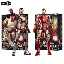 Original FondJoy Iron Man MK42 MK43 MK46MK5 MK6 MK7 DIY Toy Action Figure Tony Stark Legend Collection Anime Model Kids Gift