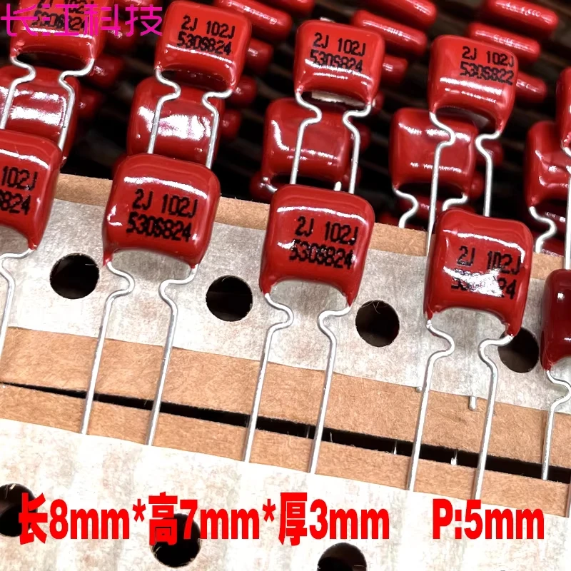 Capacitor de Filme de Polipropileno de Alta Frequência SIC SAFCO CBB 102 1nf 1000pf 630v 2J