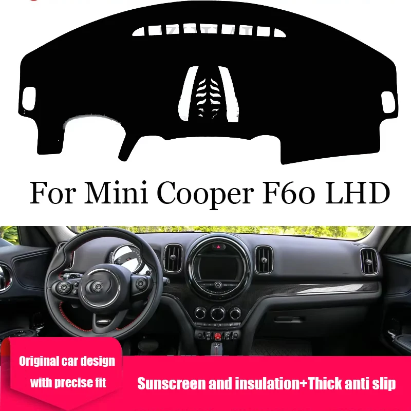 

ZUIMI Dashboard Cover Dash Mat Dashmat For Mini Cooper F60 LHD RHD Dash Board Cover Pad Sun Shade Three Layer Thickening Mat