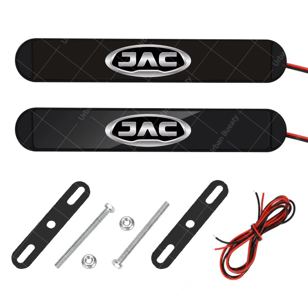 12V Car External Front Grille Trim Emblem Luminous LED Lights Badge For JAC S1 S2 S3 S4 S5 S7 T6 T8 Refine M6 Jiayue A5 X4 JS4