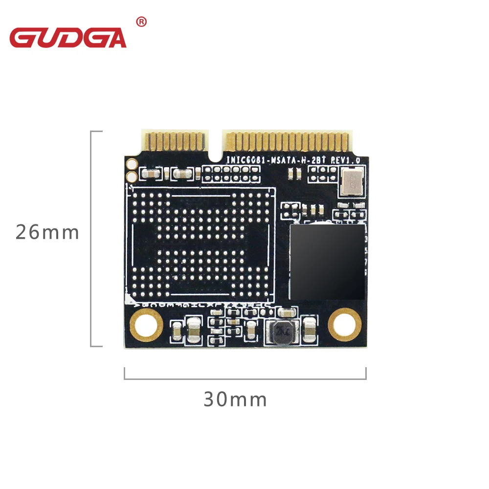 GUDGA SSD mSATA Half Size SSD 1tb128GB 256GB 512GB HDD SATAIII For Desktop Laptop Computer hard drive disk mSATA ssd half size