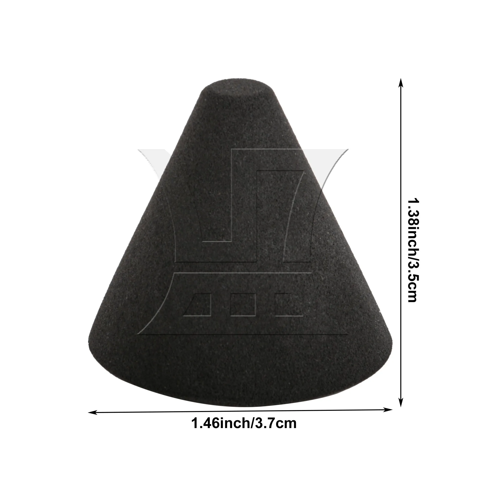 YIBUY 3.5x3.7cm Black Drum Piezo Trigger Cone Percussion Instrument Accessories