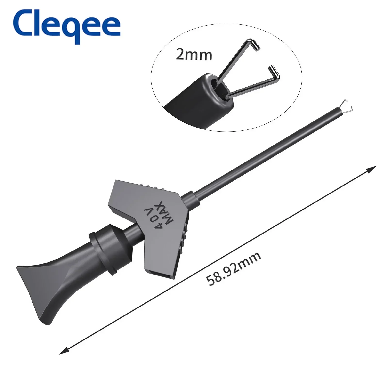 Cleqee SMD IC 테스트 후크 클립, 듀폰 점퍼 와이어용 미니 그래버 후크, DIY 브레드보드 오실로스코프 로직 분석기, P5003