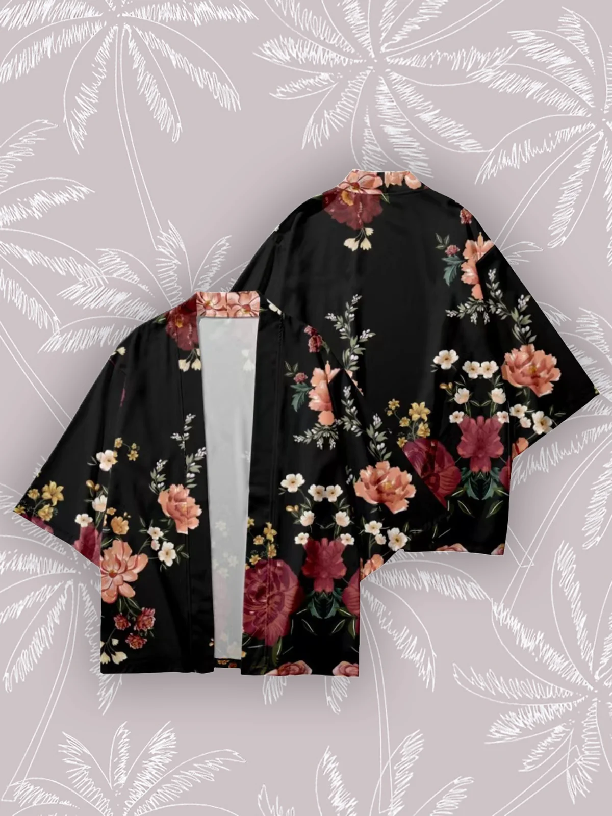 ซากุระกิโมโนผู้หญิงฤดูร้อนแฟชั่น Haori Yukata เสื้อคาร์ดิแกนสไตล์ฮาราจูกุ, ชุดสตรีทโอเวอร์ไซส์