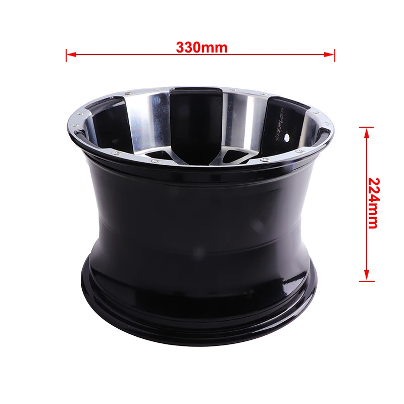For ATV UTV All Terrain Vehicle Wheel Set 12 Inch Aluminum Alloy Rims for Four Wheel Kart and Off Road Use