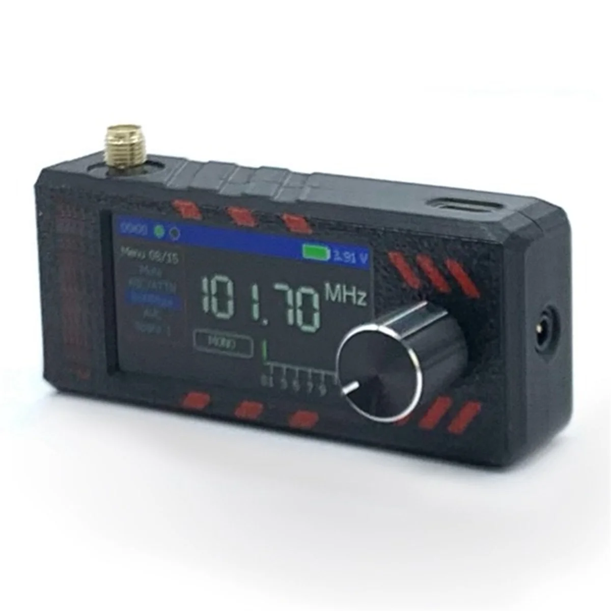 Abjz si4732 receptor de rádio portátil 10khz-180mhz lsb usb am fm todas as bandas mini rádio de bolso com antena hf sw mw rádio vhf