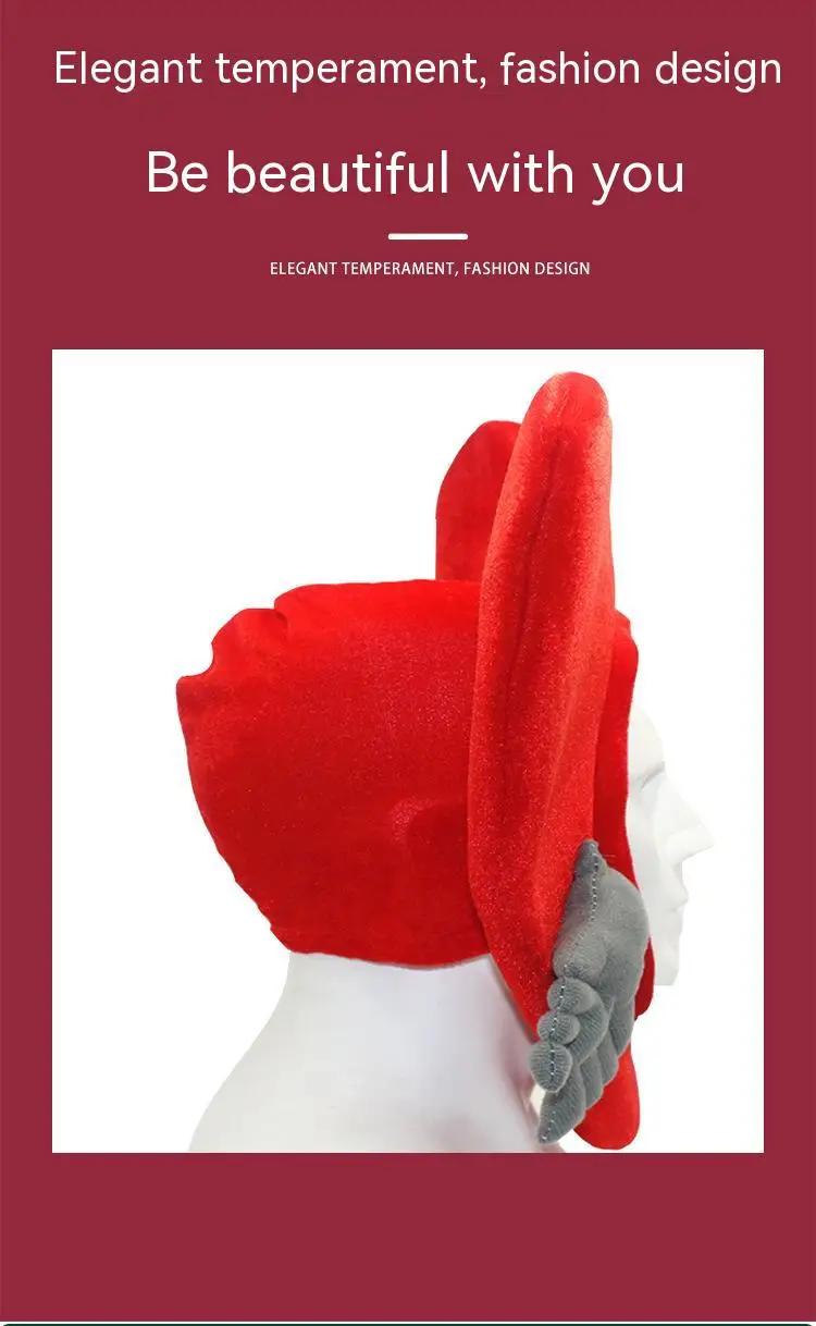 Lustige Plüsch Party Hüte für Männer Frauen Mädchen Jungen Cosplay Weihnachts ferien Mützen y2k – Detail 5