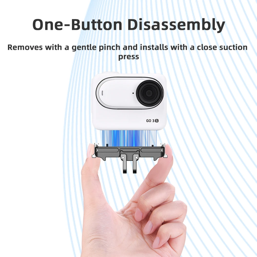 Адаптер расширения экшн-камеры с резьбовым портом 1/4, магнитный быстросъемный кронштейн для экшн-камеры Insta360 Go 3/3S